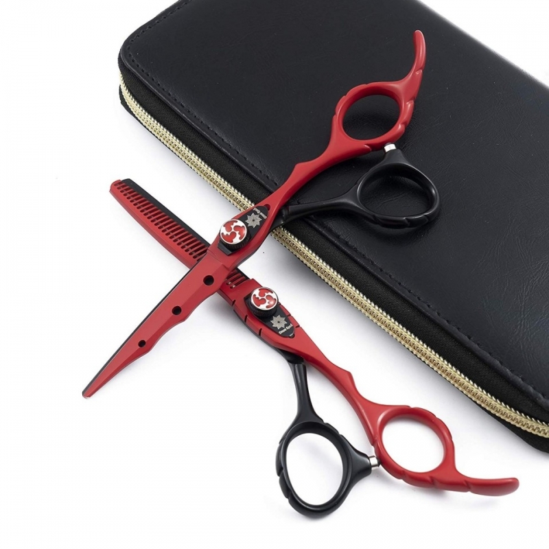 Set Foarfeca Tuns Filat Lila Rossa Red & Black cu Gentuta