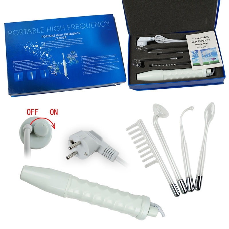 Electroderm Portabil Cosmetica cu 4 Capete Lumina Mov (Anti-Acnee) - 1