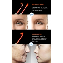 Electroderm Portabil Cosmetica cu 4 Capete Lumina Mov (Anti-Acnee) - 10