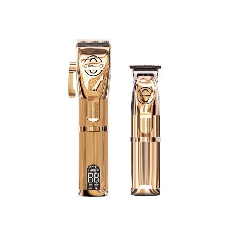 Kit Combo Pop Barbers Masina de Tuns + Contur Gold, 7.200 Rpm