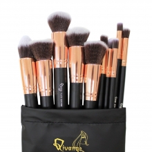 Set Profesional Makeup Be Perfect, 10 Pensule M, nylon, cu Husa - 1