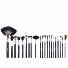 Set 22 Pensule Make-Up, Megaga, cu Husa Neagra - 1