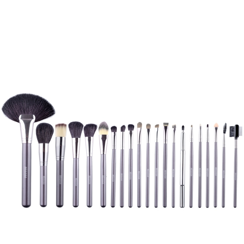 Set Pensule Make-Up, Megaga, cu Husa Neagra, 21 buc - 1