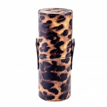 Tub Depozitare Pensule Machiaj cu Imprimeu Leopard