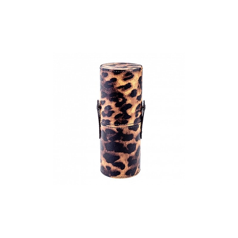 Tub Depozitare Pensule Machiaj cu Imprimeu Leopard