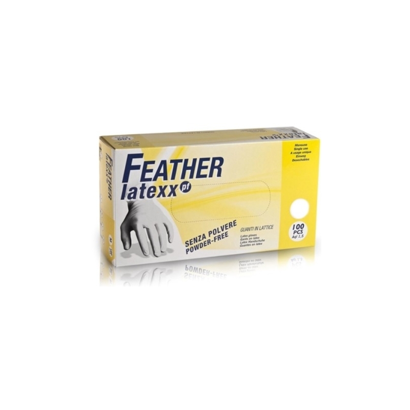 Manusi Albe Profesionale Latex S Feather