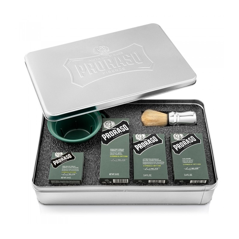 Set pentru Barbierit Proraso Cypress si Vetiver