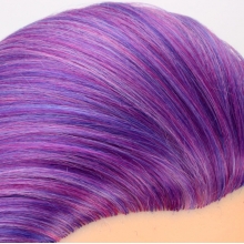 Cap Manechin Colorat H1-6F, 50% Natural 65 cm + Suport Prindere