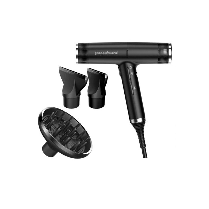 Uscator de Par Negru GAMA Profesional IQ 110.000 RPM, 2000 W - 1