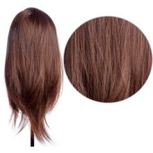 Cap Manechin cu Par Natural 100% AB Coafat, 50-55 cm + Suport Prindere - 5