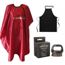 Set Frizerie Belagio cu Pelerina Manta Tony & Guy, Sort Complementar si Pamatuf Lemn - 1