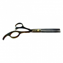 Set kit frizerie coafor complet Aurora cu foarfeca tuns filat brici perie tapat par - 3
