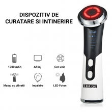 Aparat Facial pentru Infrumusetare Lila Care, Masaj Facial, EMS, Rece/Cald, Functii de Intinerire si Ridicare a Pielii - 3