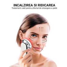 Aparat Facial pentru Infrumusetare Lila Care, Masaj Facial, EMS, Rece/Cald, Functii de Intinerire si Ridicare a Pielii - 5