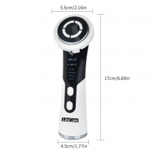 Aparat Facial pentru Infrumusetare Lila Care, Masaj Facial, EMS, Rece/Cald, Functii de Intinerire si Ridicare a Pielii - 7