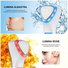 Aparat Masaj Facial Lila Care Pentru Indepartarea Liniilor Fine  Masaj Rece/Cald Foton Functie de Intinerire alb - 5