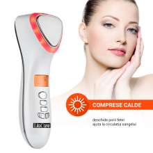 Aparat Masaj Facial Lila Care Pentru Indepartarea Liniilor Fine  Masaj Rece/Cald Foton Functie de Intinerire alb - 9