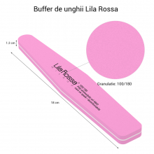 Pila Buffer 100/180 Refolosibila Lila Rossa, Romb - 1