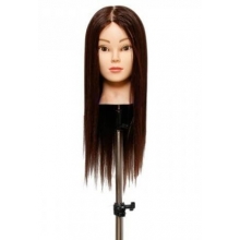Cap Manechin cu Par Natural 100% (High Quality) 45-50 cm + Suport Prindere - 1