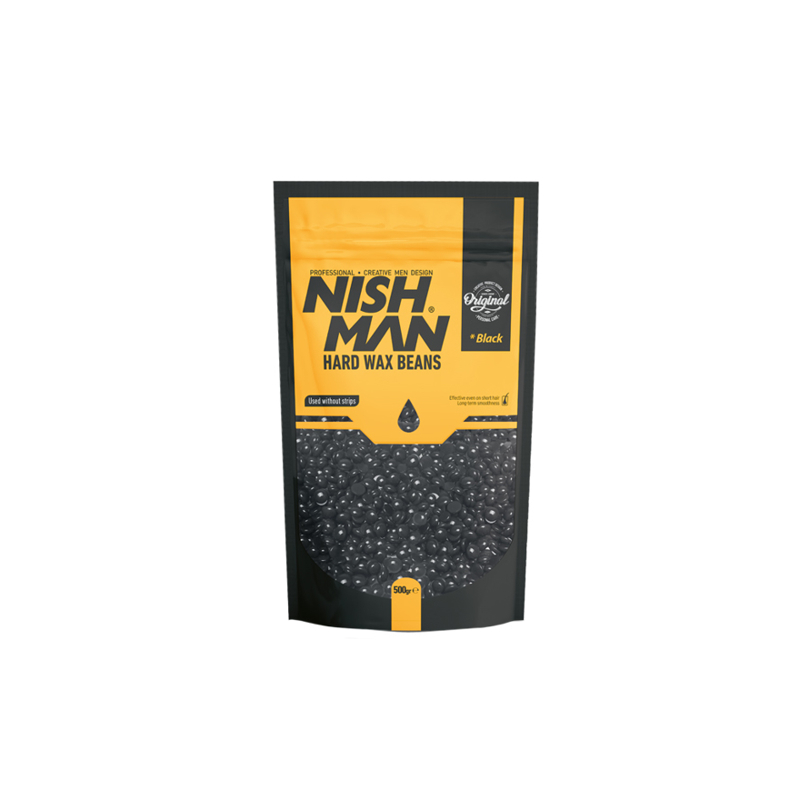 NISH MAN - Ceara epilatoare - granule 500 gr - Neagra - 1