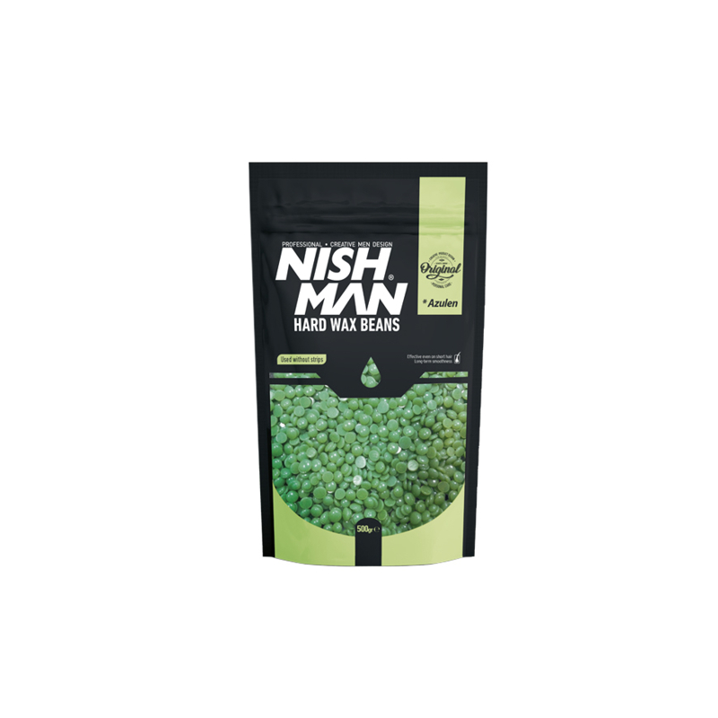 NISH MAN - CearÄ epilatoare - granule 500 gr - Verde - 1