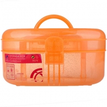 Geanta cosmetice din plastic cu oglinda Portocaliu