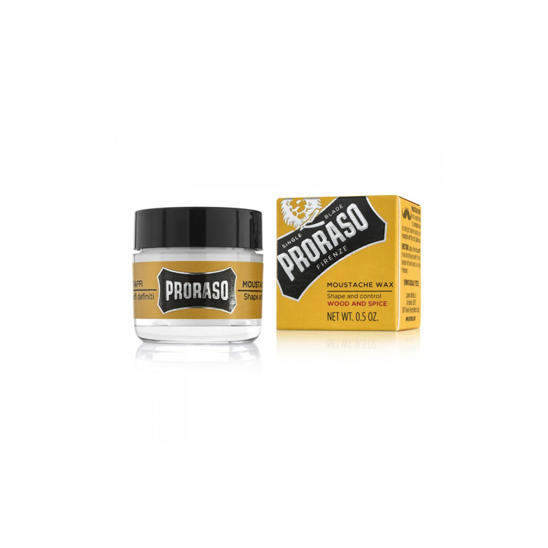 PRORASO - Ceara pentru mustata - Wood and Spice -  15 ml - 1