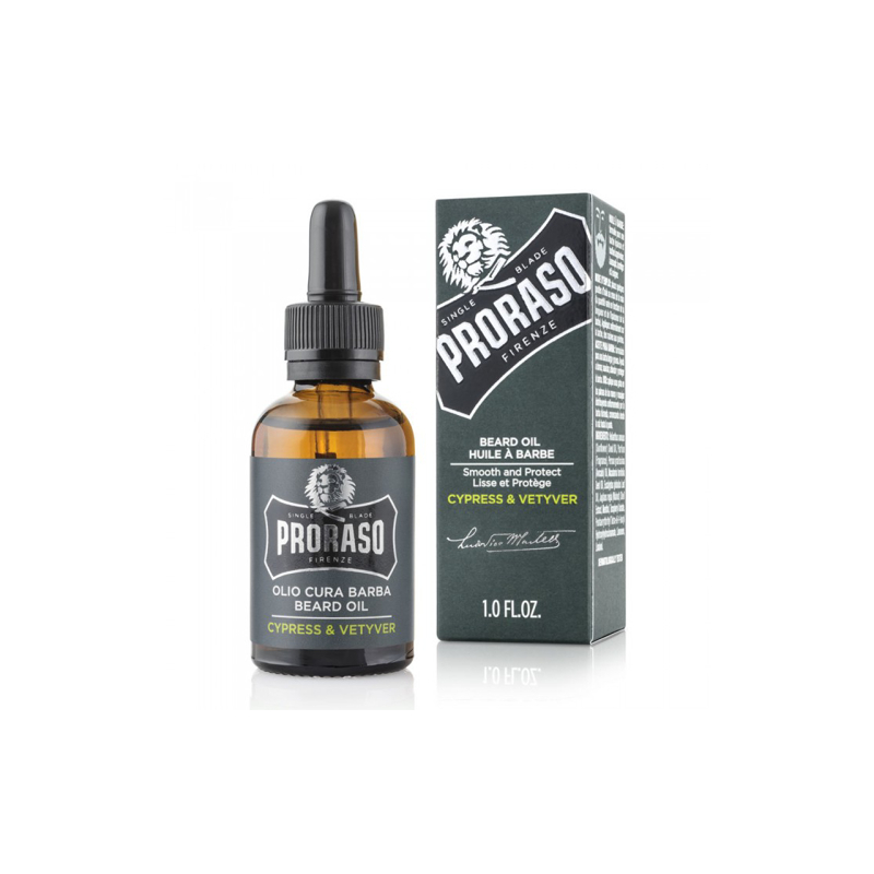 Ulei de Barba Hidratant PRORASO - Cypress and Vetiver - 30 ml - 1