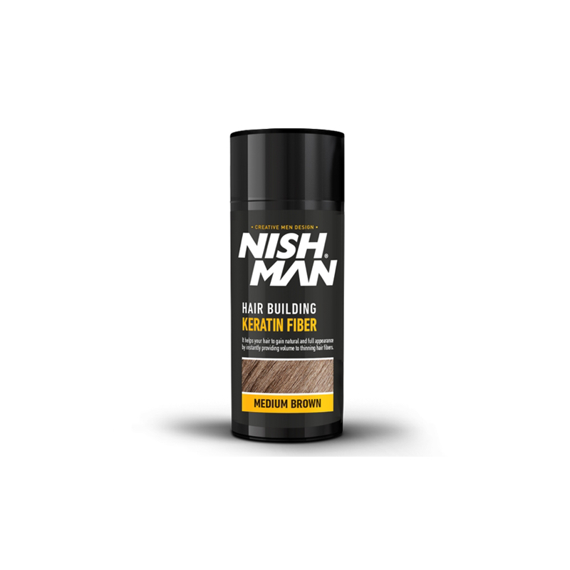 NISH MAN - Pudra fiber pentru parul rar - Saten - 1