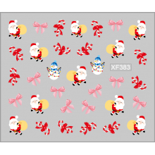 Sticker Nail Art Lila Rossa pentru Craciun, Revelion si Iarna XF383 - 1