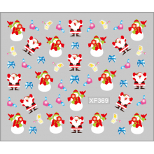 Sticker Nail Art Lila Rossa pentru Craciun, Revelion si Iarna XF369 - 1
