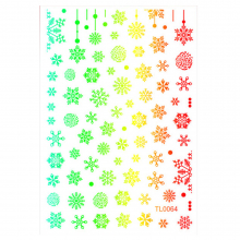 Sticker Nail Art Lila Rossa pentru Craciun, Revelion si Iarna TL0064 - 1