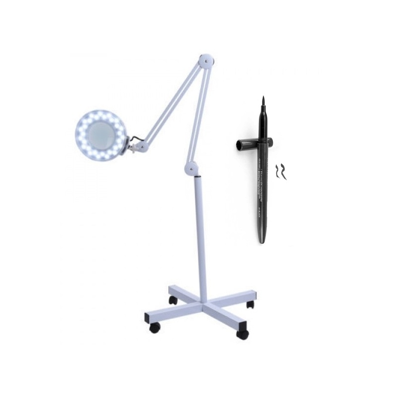 Lampa Cosmetica LED cu Lupă, pt Machiaj sau Gene False + Cadou Tus EyeLiner Negru Ultra Rezistent Ballet Rain - 1