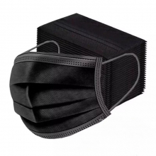 Masti de Unica Folosinta, Negre, 3 Straturi, 50 Buc - 1