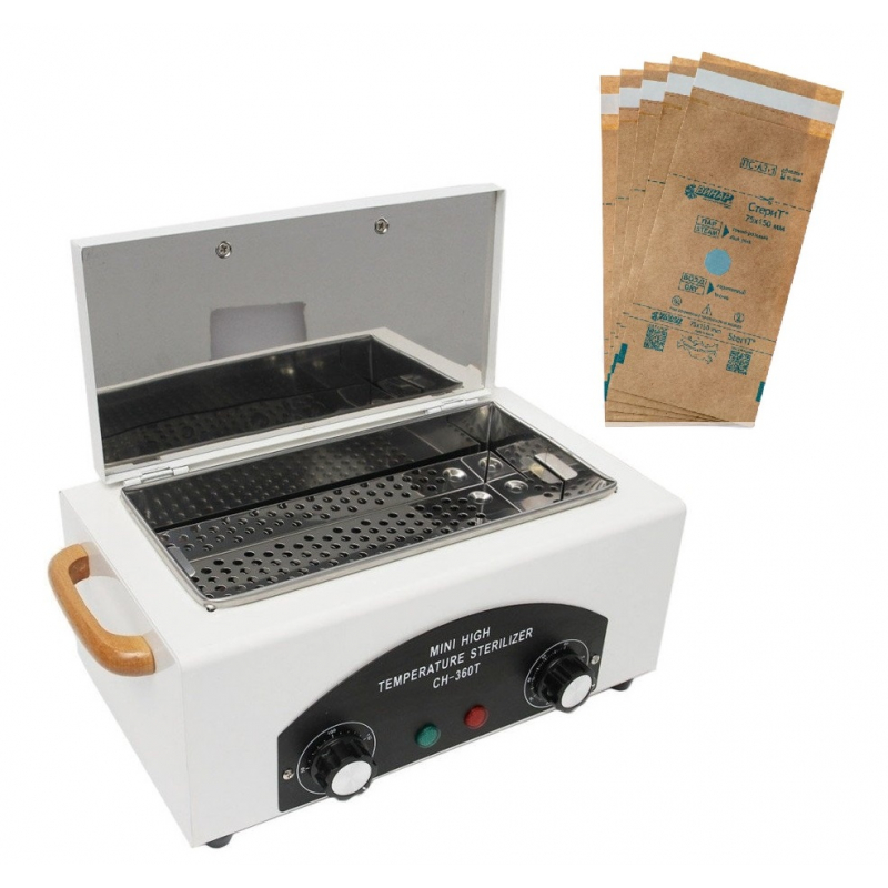 Sterilizator Pupinel Profesional CH-360T + Pungi Sterilizare Pupinel Set 50 buc - 1