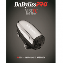 BABYLISS - Aparat masaj capilar - fara fir - Pro VibeFx - Argintiu - 2