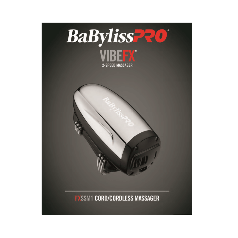 BABYLISS - Aparat masaj capilar - fara fir - Pro VibeFx - Argintiu - 2