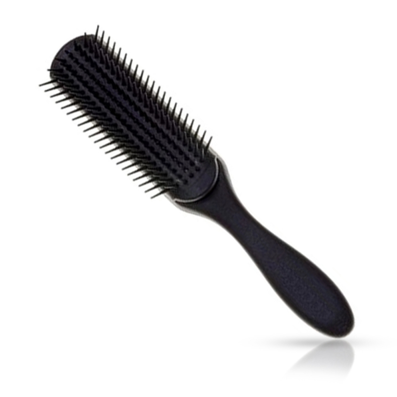 Perie Coafat EUROSTIL- 9 file - Neagra - 1