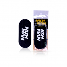 NISH MAN - Arici de prins parul - Logo alb - 1