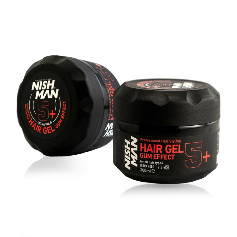 NISH MAN - Gel de par ULTRA HOLD 5+ -  300 ml - 1