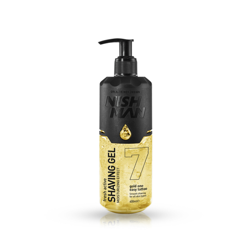NISH MAN - Gel de ras GOLD ONE - 400 ml - 1