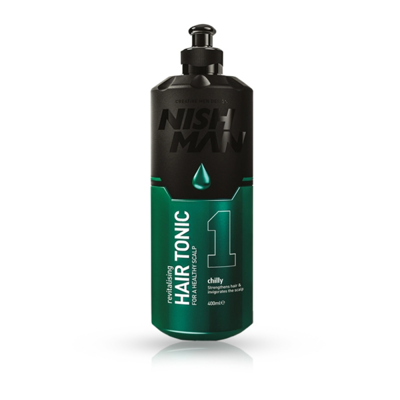 NISH MAN - Hair tonic mentolat pentru scalp 200 ml - 1