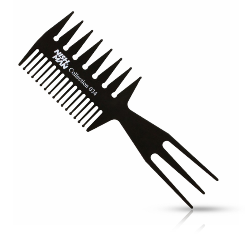 NISH MAN - Pieptene aranjat parul frizerie/coafor -034 - 1