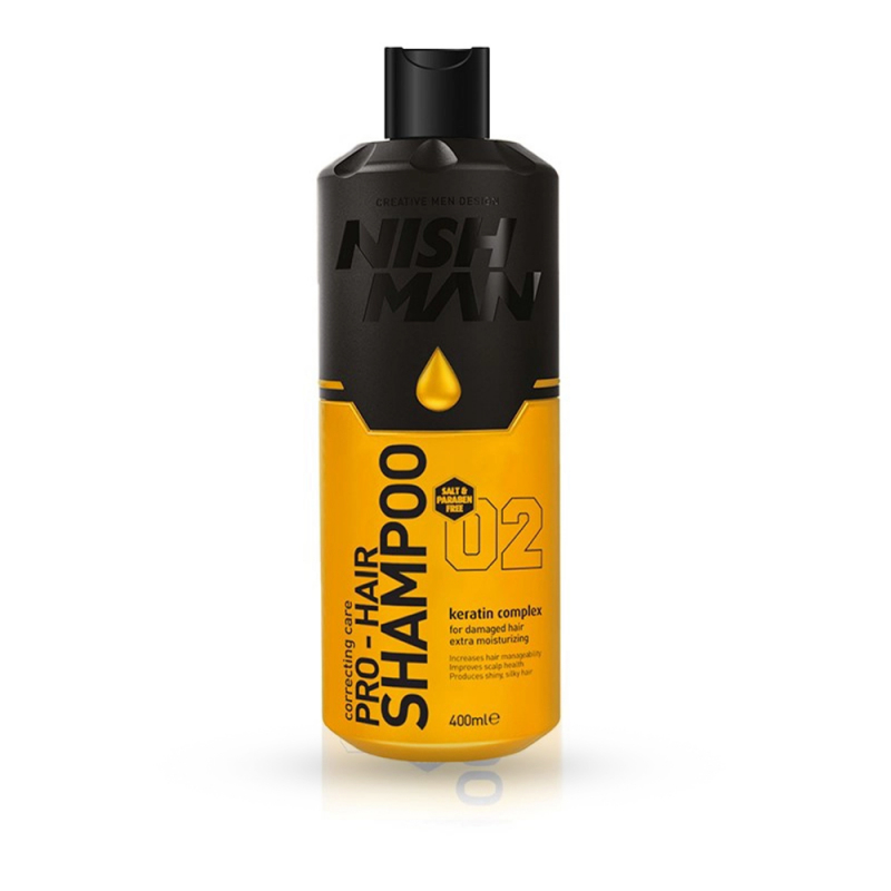 NISH MAN - Sampon pentru par - 400 ml - 1