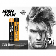 NISH MAN 04 - Fixativ puternic 400 ml - Galben - 1