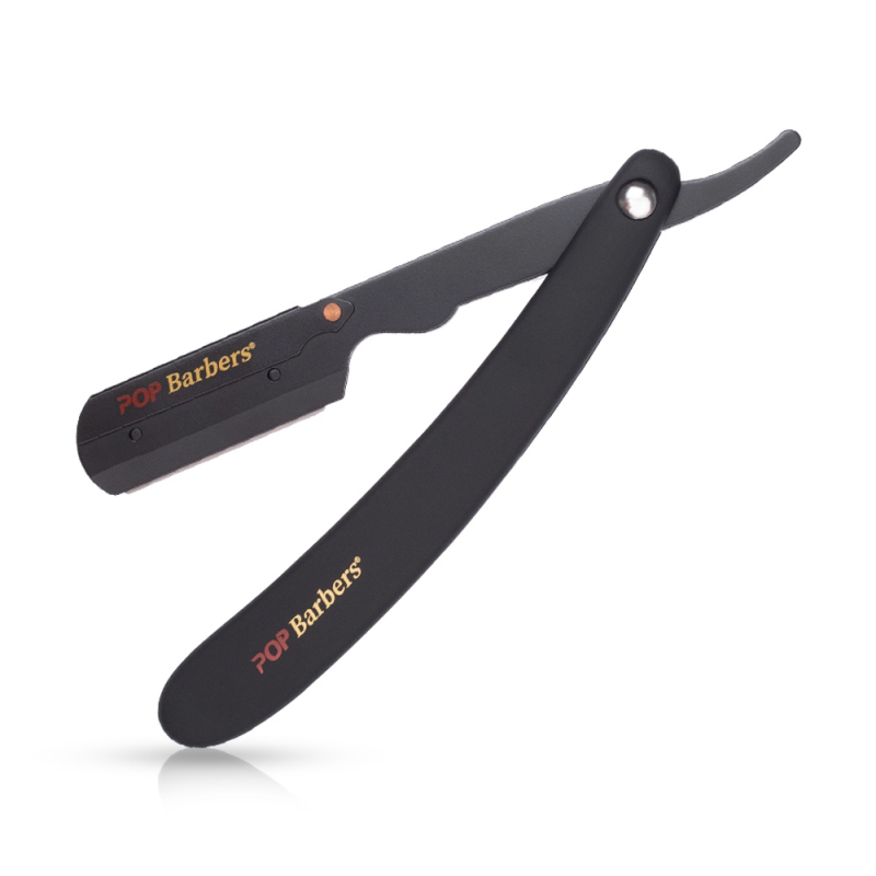 POP BARBERS - Brici din otel inoxidabil - Negru mat - 1