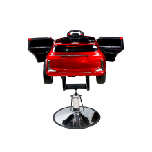POP BARBERS - Scaun frizerie pentru copii - Houston - Rosu - 5