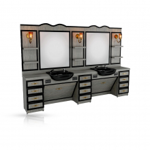 SOMPREMIUM - Mobilier frizerie / Barber Shop - Model BT188 - 1