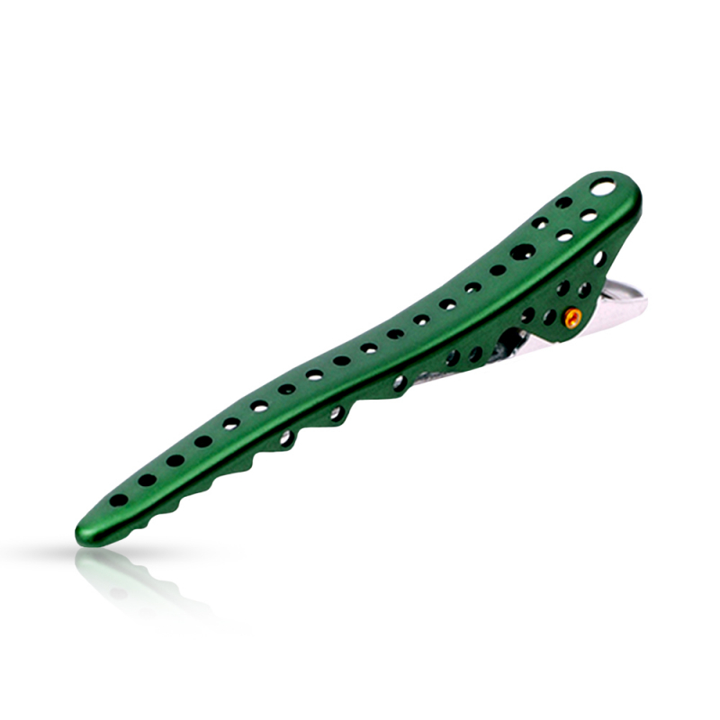 Clipsuri YS Park pentru Par Shark - Verde Metal - 2 buc - 1