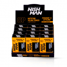 Pachet NISH MAN - Pudra de Volum - 20g  - Neagra - 12 buc - 1